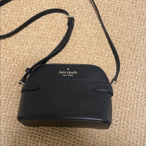 kate spade Handbags - kate spade Black Crossbody Dome Bag with Gold Logo